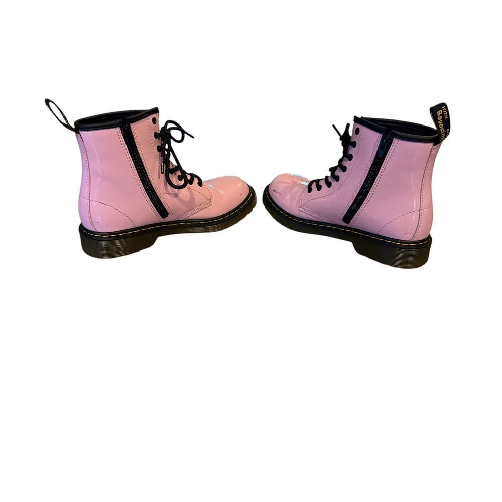 Dr Martens Junior 1460 Lace‎ Up Boots Patent Leather - Picture 3 of 5